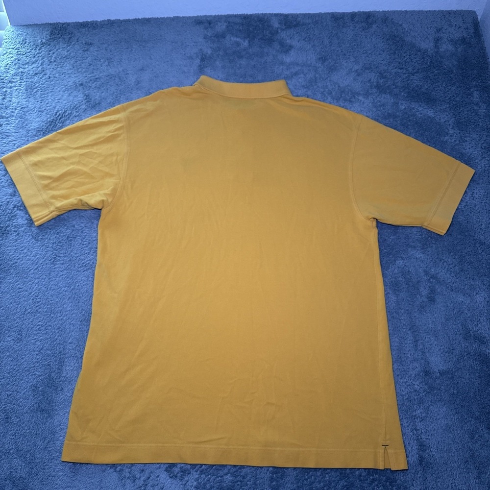 West Virginia University Men's XL Cutter & Buck Short Sleeve Yellow Polo Shirt - Picture 15 of 16